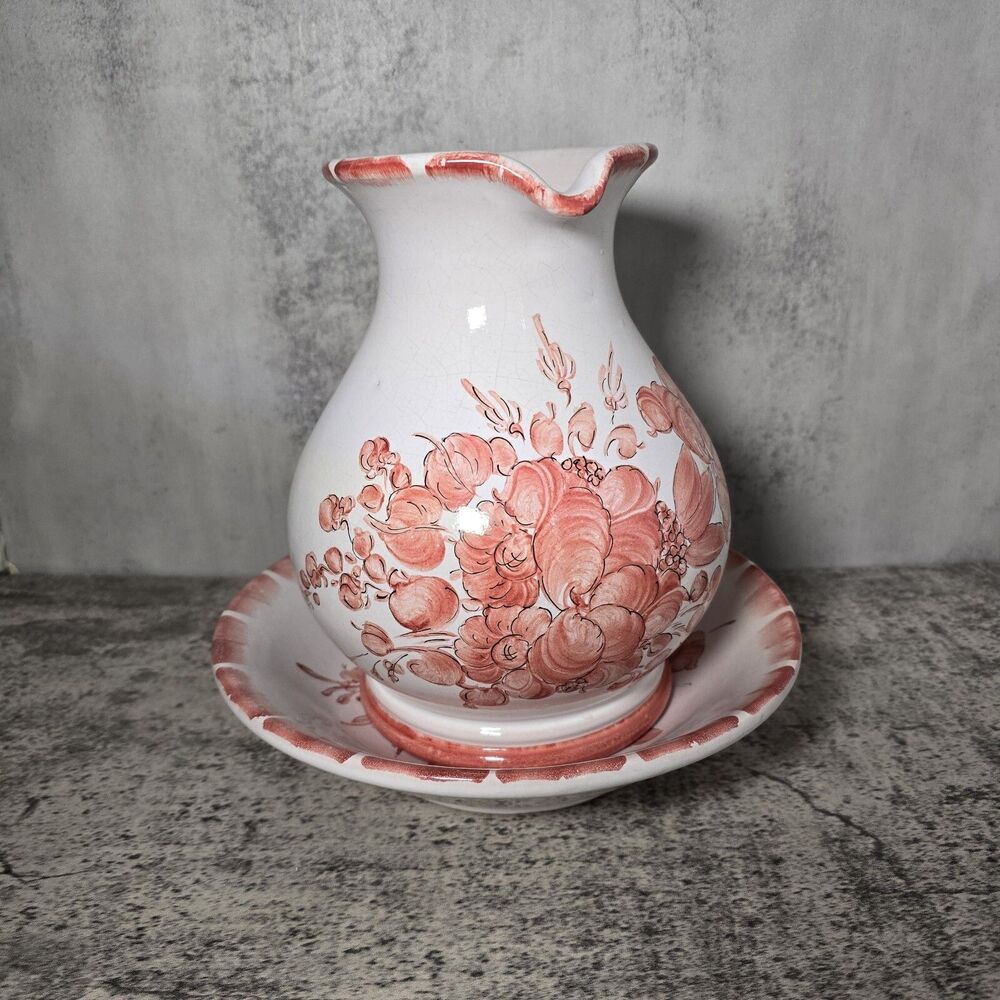 Soufflenheim Alsace pottery Pitcher/ decorative dishes Signed by Henri Siegfried